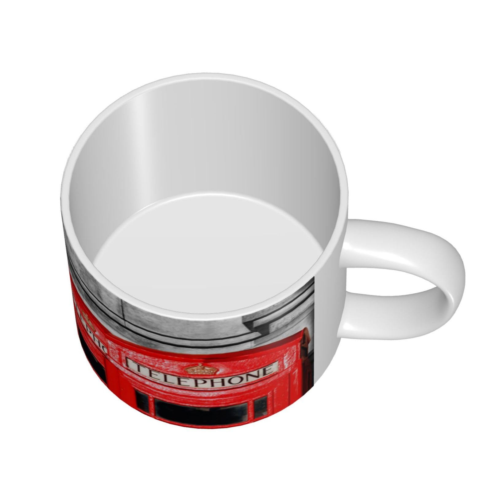 England UK Retro London Telefon bedruckte große Kapazität Keramik Tassen Kaffeetasse