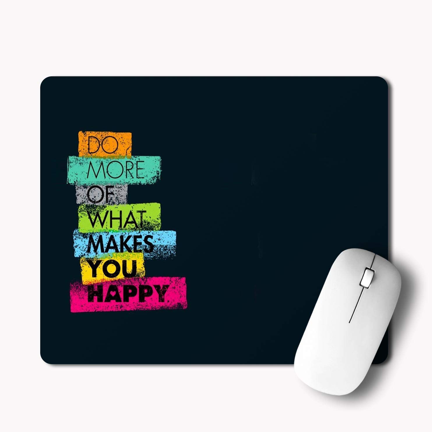 SAHU KRAFT Non-Slip Do More What Makes You Happy Motivational Quote Printed Mouse Pad for Computer, PC, Laptop Mousepad (Multicolor) (B0BL3NJJWP) Amazon Price History, Amazon Price Tracker