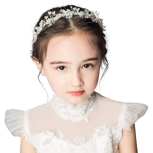 Cintillo de corona de flores para niñas, hecha a mano, ajustable, con diadema floral, corona de pelo, ramillo de flores, princesa, accesorio de