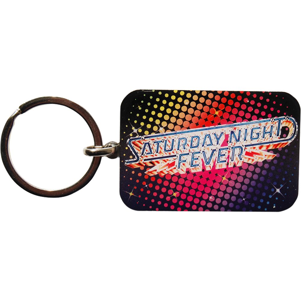 Saturday Night Fever Keyring. Metal Disco Keyring