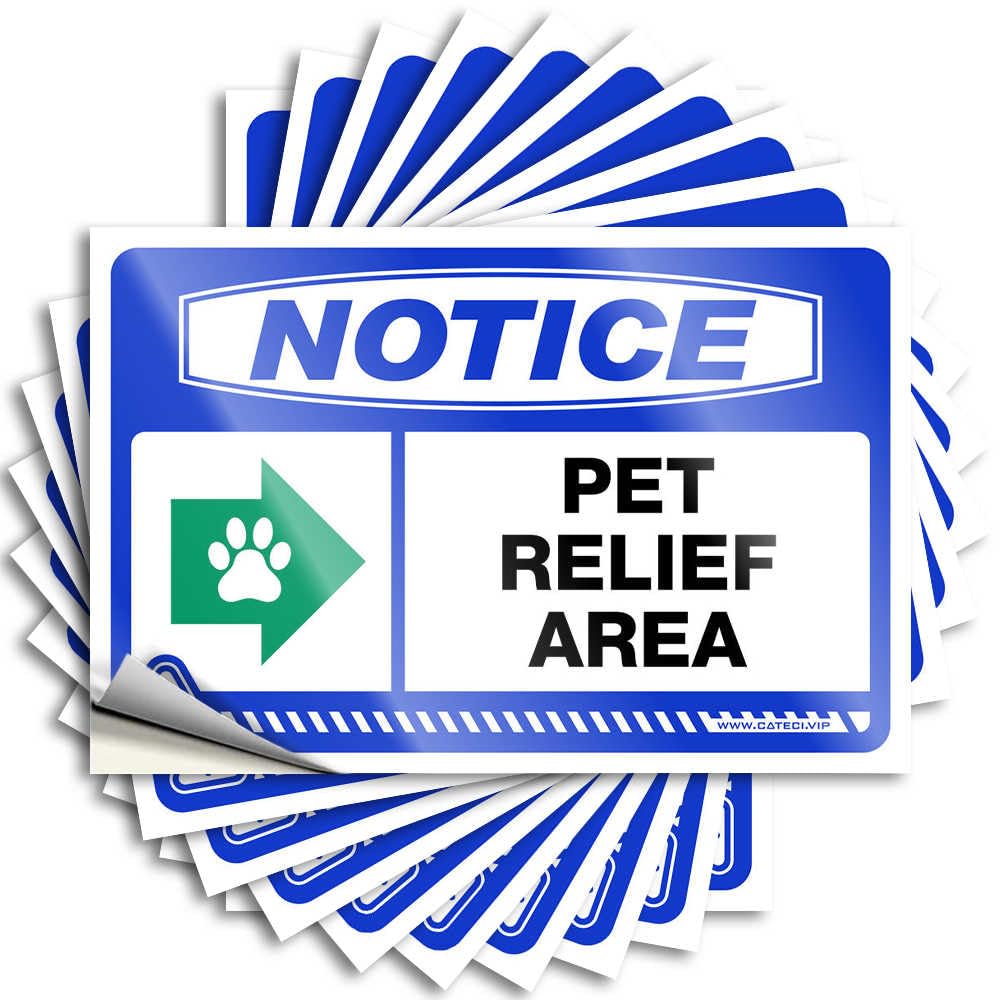 Decals Cute, Motorcycle Helmet Notice Pet Relief Area [Right Arrow] | Sports(12X18CM)