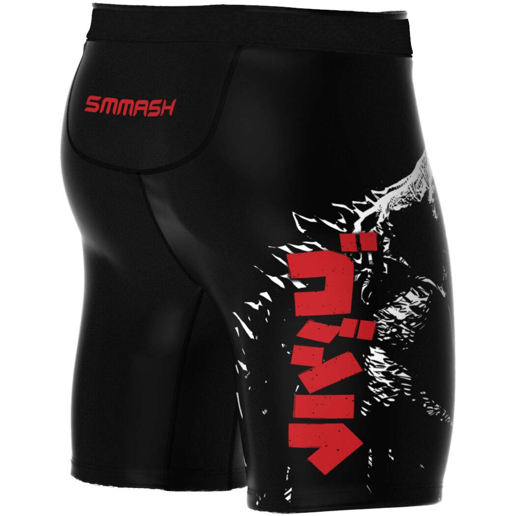 SMMASH Gleam Profesionalmente Vale Tudo Pro Shorts, Pantalones Cortos Hombre MMA, Muay Thai, BJJ, Grappling, Material Transpirable y Antibacteriano