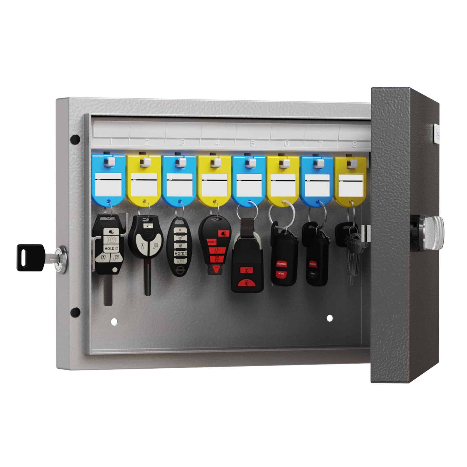 WeHere 16 Key Lock Box With Combination & Key Unlock, Key Cabinet