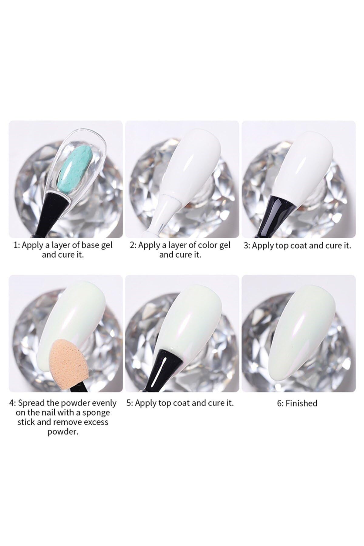 hb tasarım Born Pretty Pearl İnci Tozu Tırnak Süsleme 0.5 gr, 2427