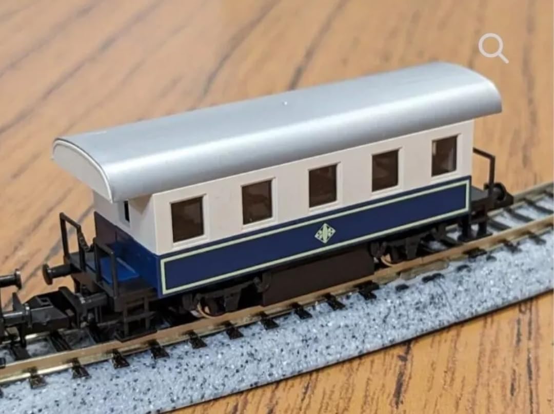 K 10-503 TRAIN DE PASSAGERS MOTORISÉ AVEC LOCOMOTIVE À VAPEUR plus 2 VAGONS À L'Échelle N 1/160