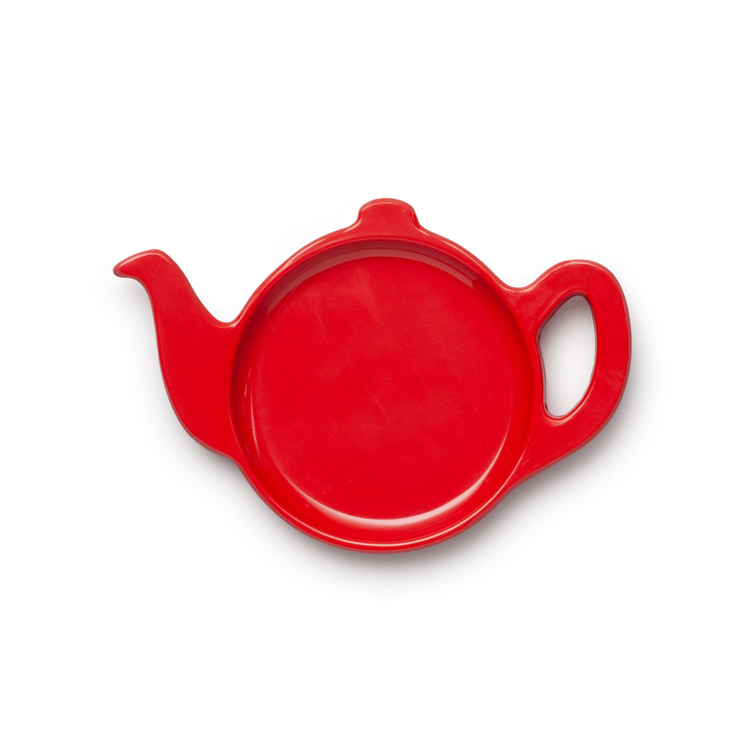 Zeal - Teapot Shaped Tea Bag Tidy - Red