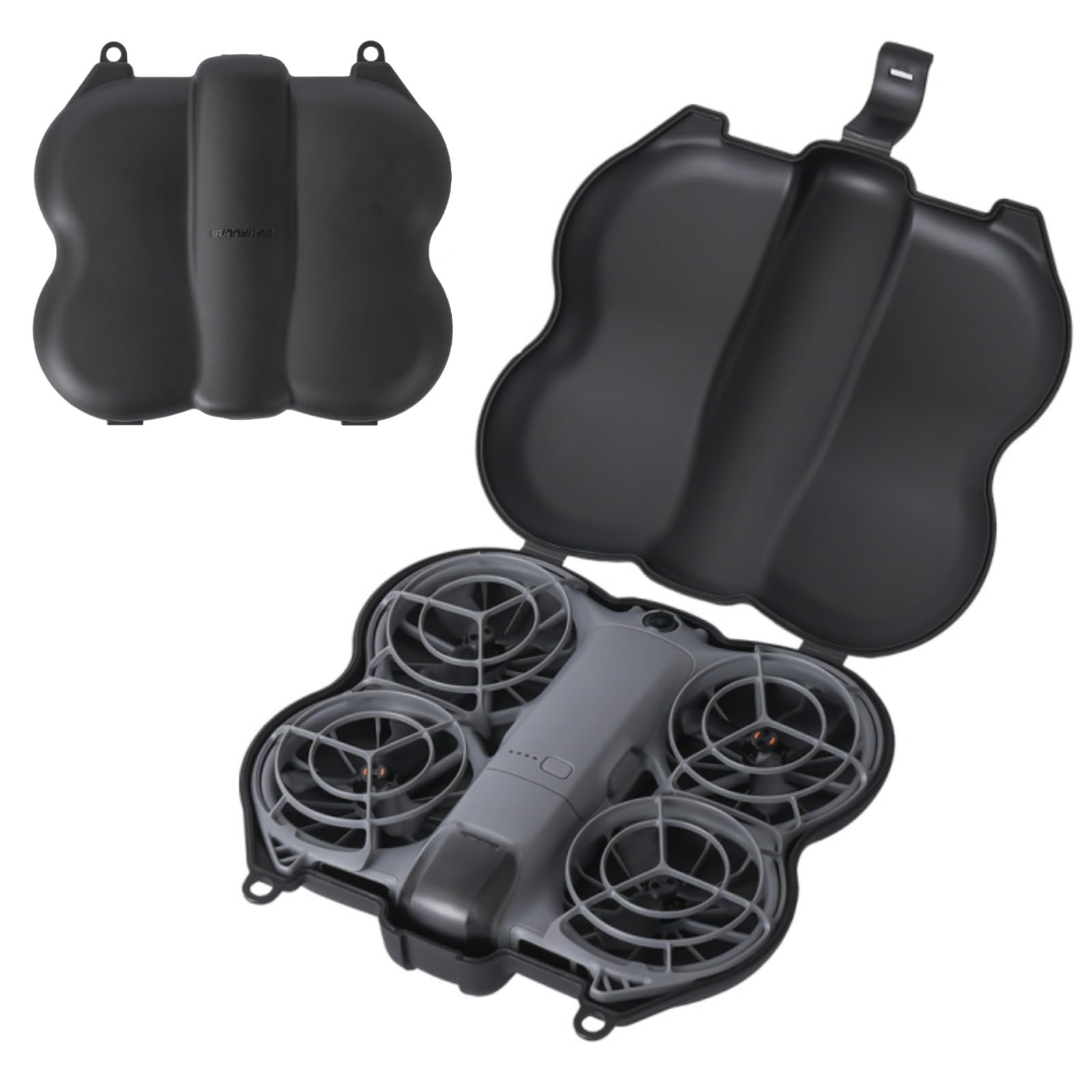 Honlyn Butterfly Protective Case for DJI Neo 2,Storage Bag Hard Travel Carrying Case for DJI Neo 2 Accessories (Black)