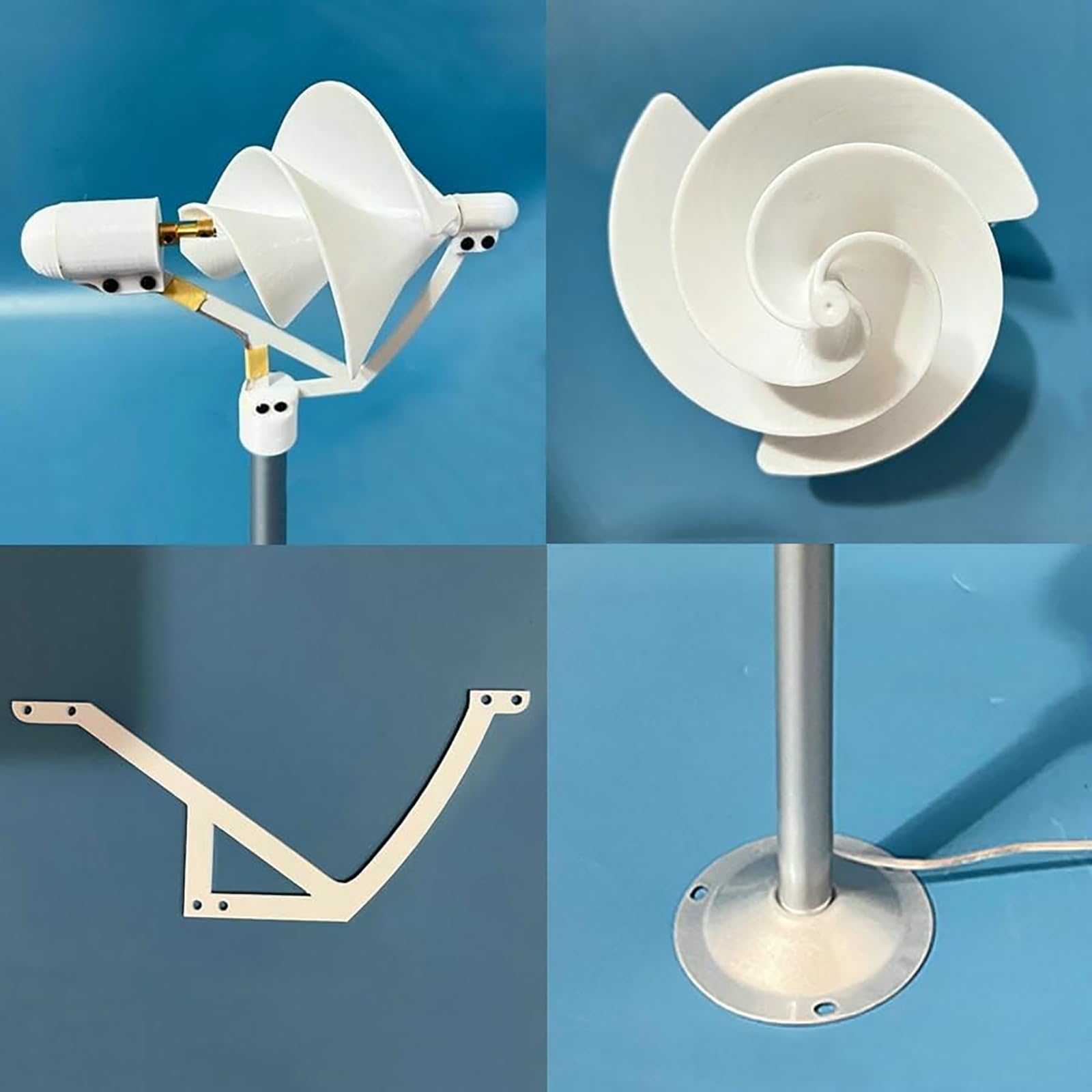 Generador De Viento Micro Espiral, Generador De Turbina Eólica De Bricolaje, Turbina Eólica Vertical 1-12 V Genera Electricidad, para Material Didáctico, Experimentos Científicos