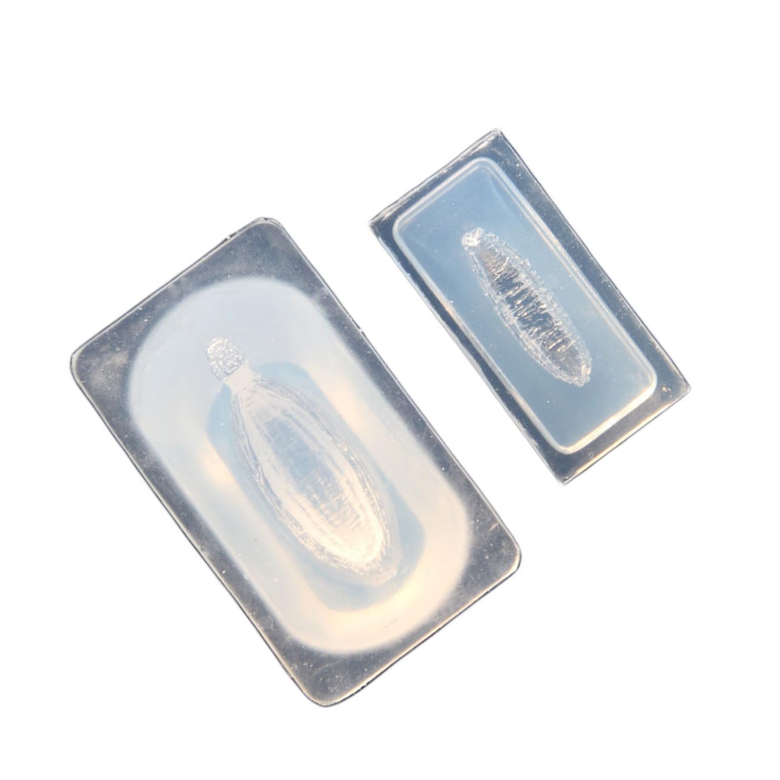 HZBB 2Pcs Tiny Banana Silicone Molds for Epoxy Resin Project and Clay Craft Miniature Fruit Decoration Rosin Banana Cast