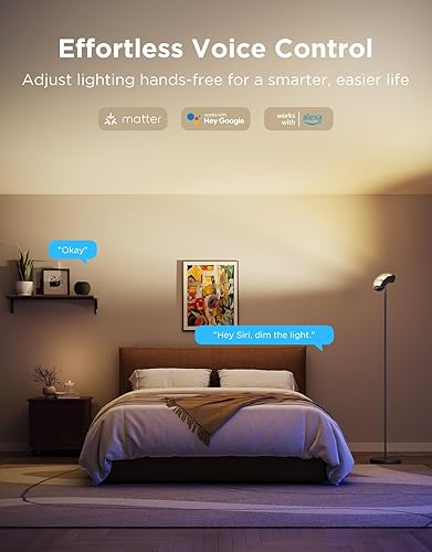 Miniatura 6 de Govee Torchiere - Lámpara de pie con materia, compatible con Alexa, RGBIC lámpara de pie blanca fría cálida con 77 modos de escena, sincronización