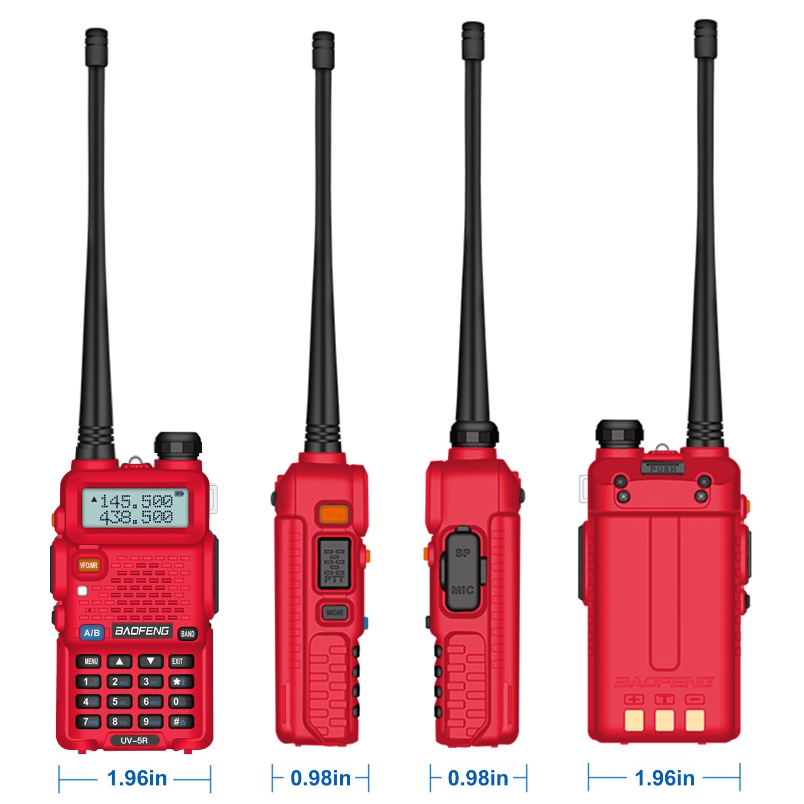 Amazon.com: 10 Pack BAOFENG UV-5R Two Way Radio Long Range UHF/VHF