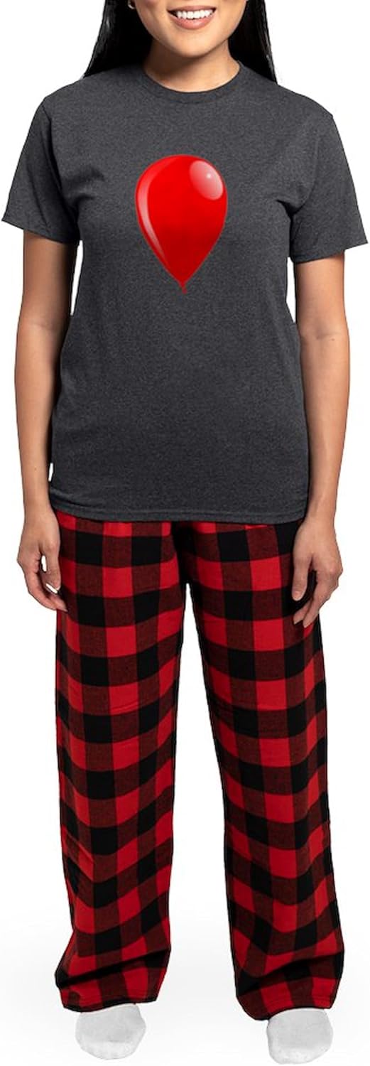 CafePress Red Balloon Women's Charcoal Novelty Pajama Set