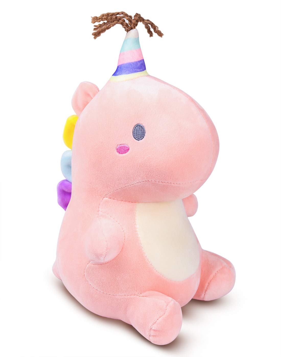 Biliful Cute Stuffed Dinosaur Toy, Soft Plushies Pillow Stuffed Animal, Dinosaur Plush 9.06 inch, Great Gift for Kids Babies Toddlers Adults (Pink)