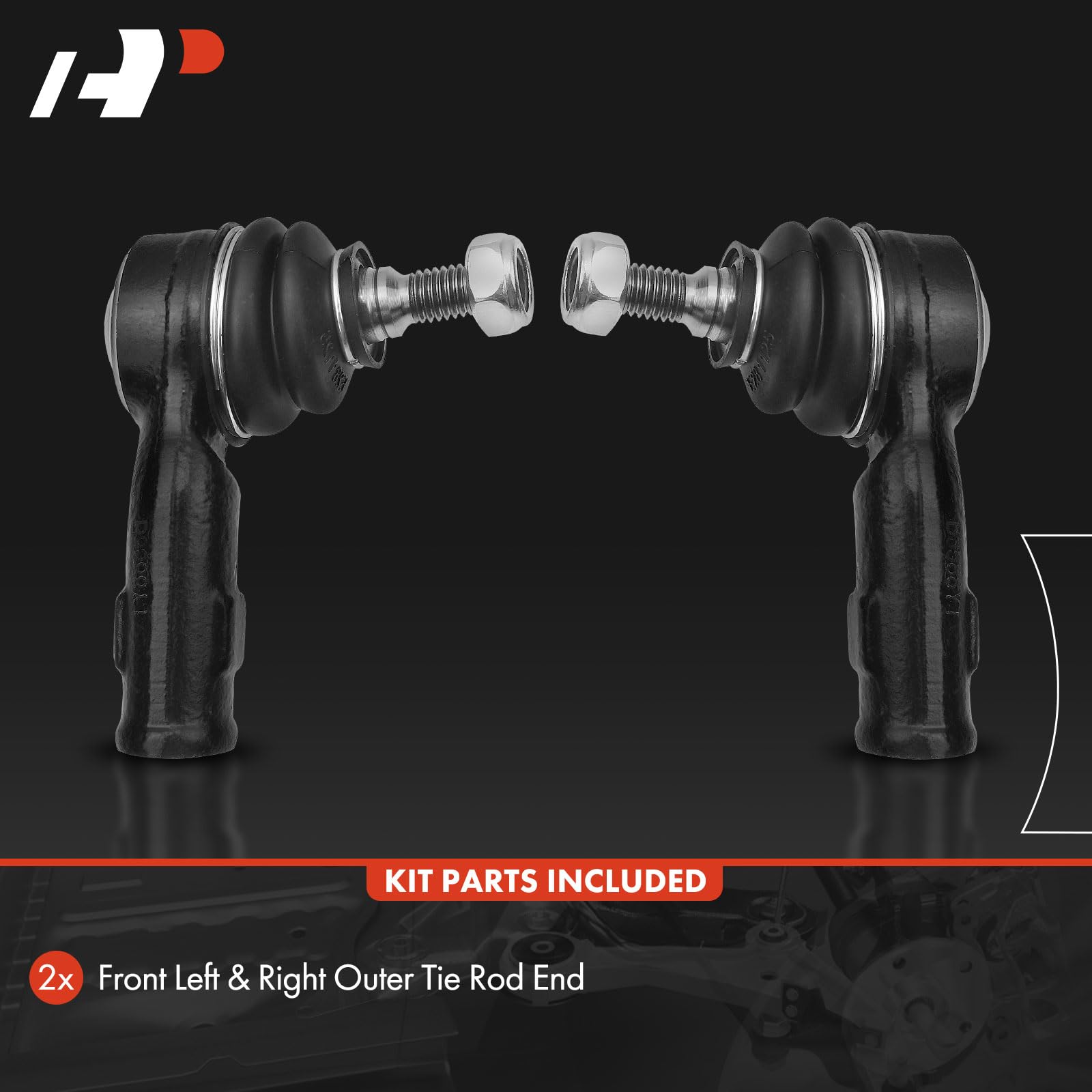 A-Premium Front Outer Tie Rod Ends - Perfect Fit For Ford Focus 2000-2005 Models | Left & Right Pair