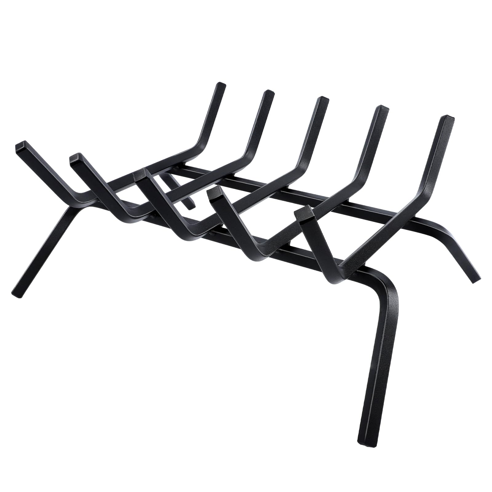 Fireplace Grate,Fireplace Log Holder,18 inch Heavy Duty Solid Cast Iron FIrewood Log Burning Rack for Inside The Fireplace Accessories Outood Fire Pit Kindling Fireplace Tools