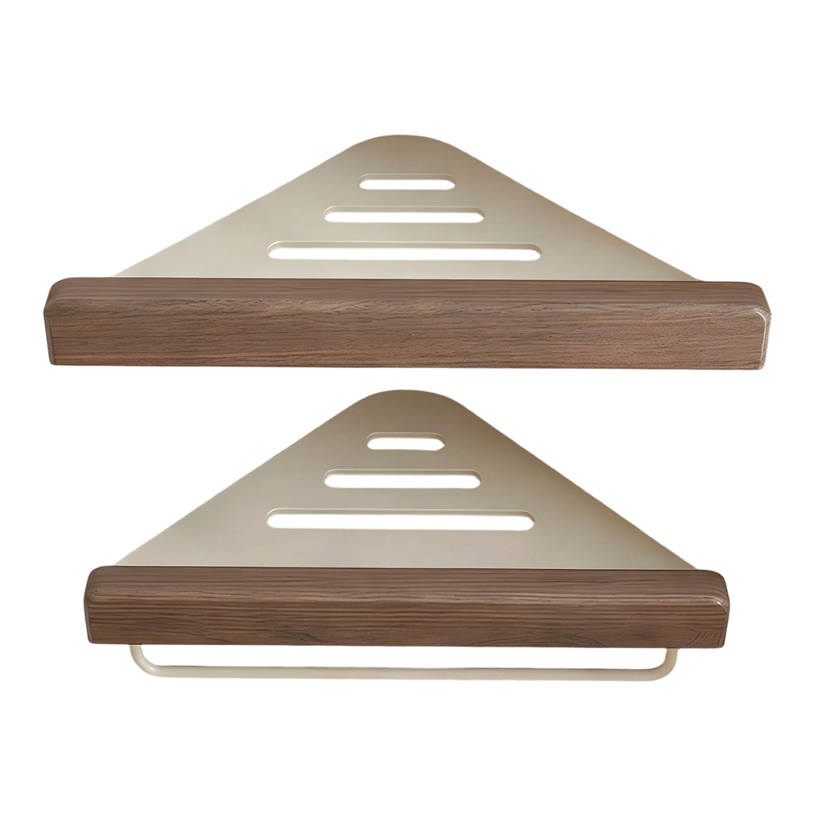 Elnwnnkc A Luminum Triangle Basket Wall Mounted Bathroom Corner Shelf Bathroom Storage Rack