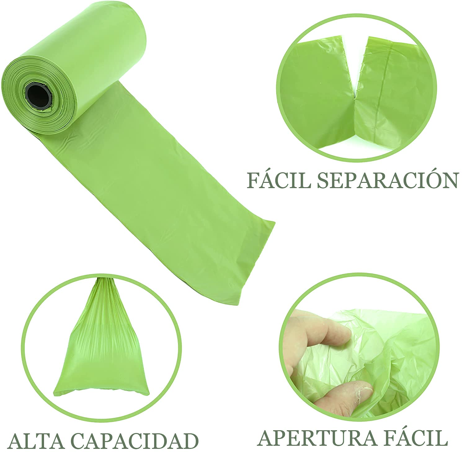 600 Sacchetti Per Cacca Di Cane Con Dispenser - 40 Rotoli Da 15 Sacchetti, Dimensioni 30x22 Cm - Foto 2