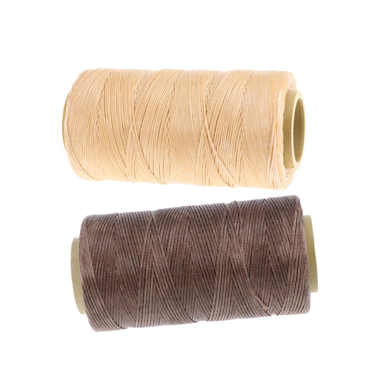 NUOBESTY 3pezzi Filo Cerato Piatto Per Cucire Pelle Filo Da Cucito Cera Resistente Per Progetti Riparazioni e Creazioni Pelle Misura Standard Colore Giallo No
