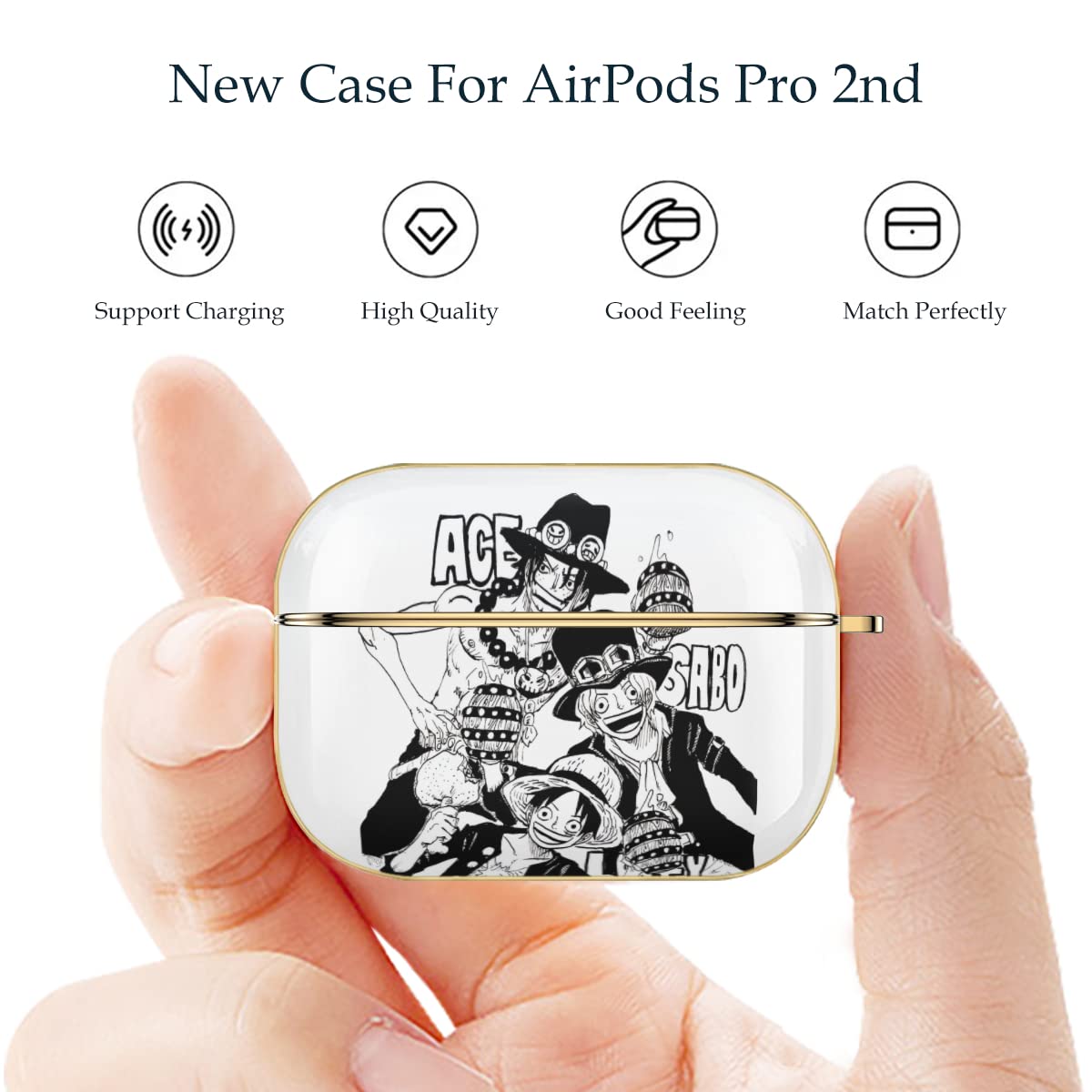 Amazon | Air Pods Pro2 ケース ワンピース ONE PIECE エース AirPods