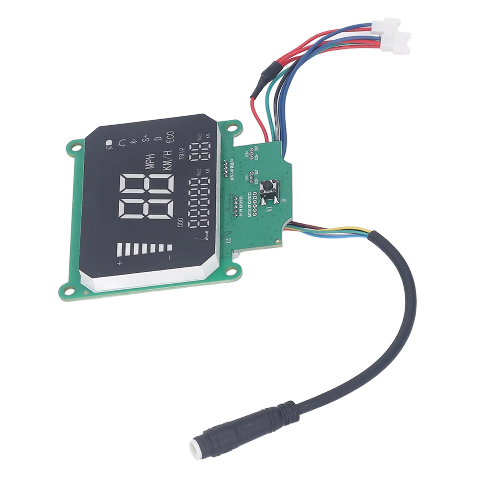 VGEBY Salpicadero de Scooter Eléctrico, Tablero de Circuito de Salpicadero de Scooter Eléctrico de Scooter Piezas de Repuesto de Scooter Eléctrico de Cabeza Femenina Impermeable de 7