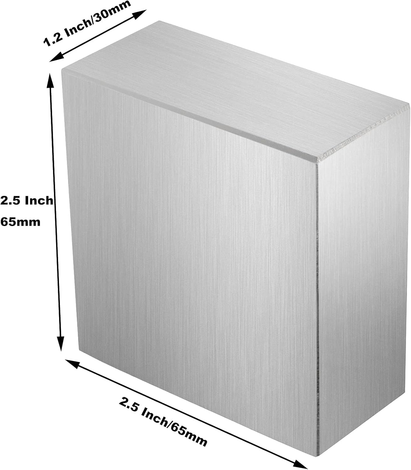 SHEUTSAN 2 PCS Steel Bench Block 2-1/2 x 2-1/2 Inches, Square Flat Anvil Jewelers Tool Metal Bench Block for Jewelry Making, Metal Stamping, Wire Flattening