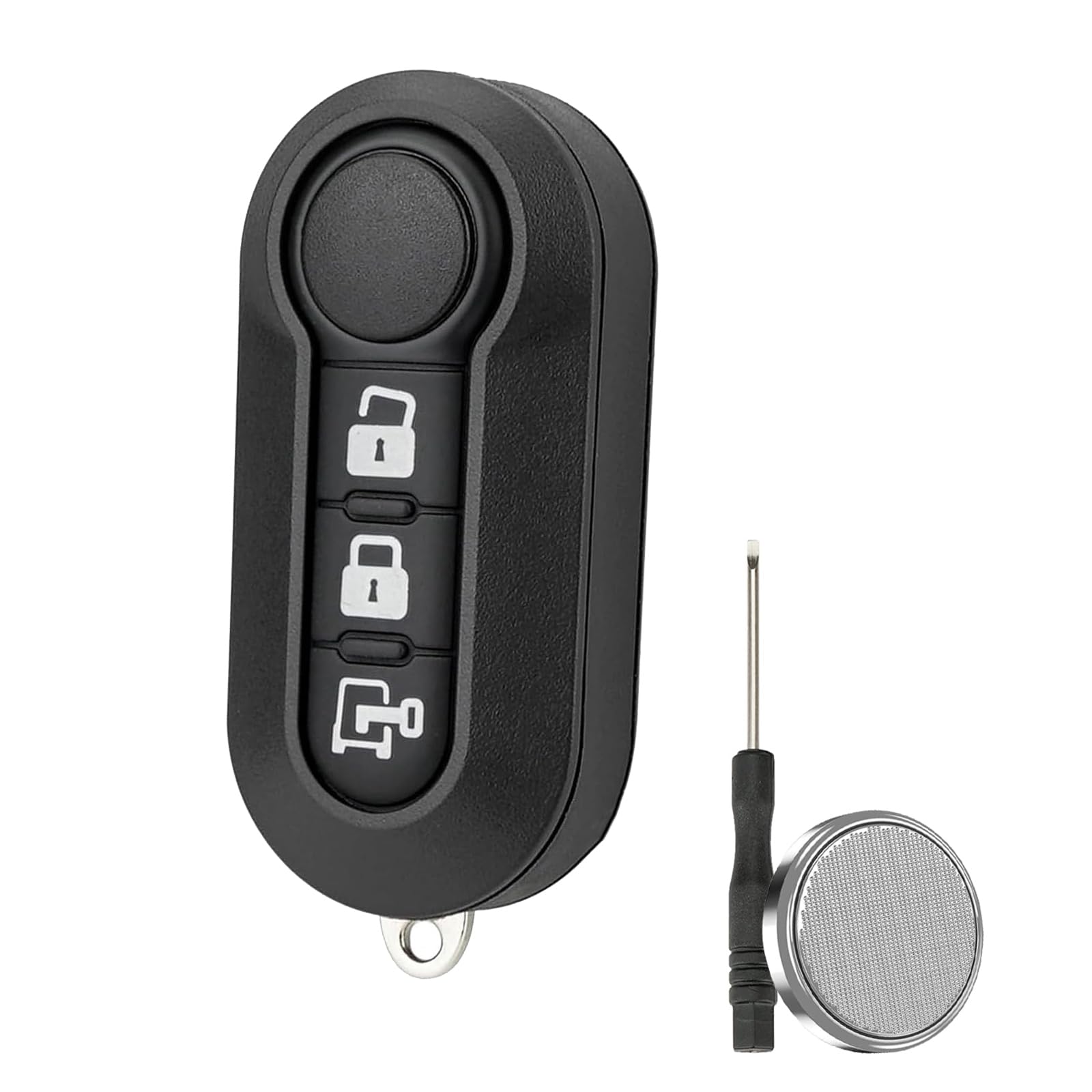 3 Button Key Fob Case for Peugeot Boxer Citroen Relay Jumper Fiat Ducato Iveco Daily,Key Shell for Fiat 500 Punto Panda Doblo Vauxhall Combo Citroen Nemo Ford Ka with Battery CR2032