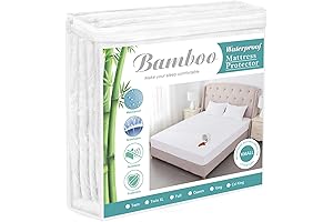 Breathable King Waterproof Cooling Mattress Protector Cover