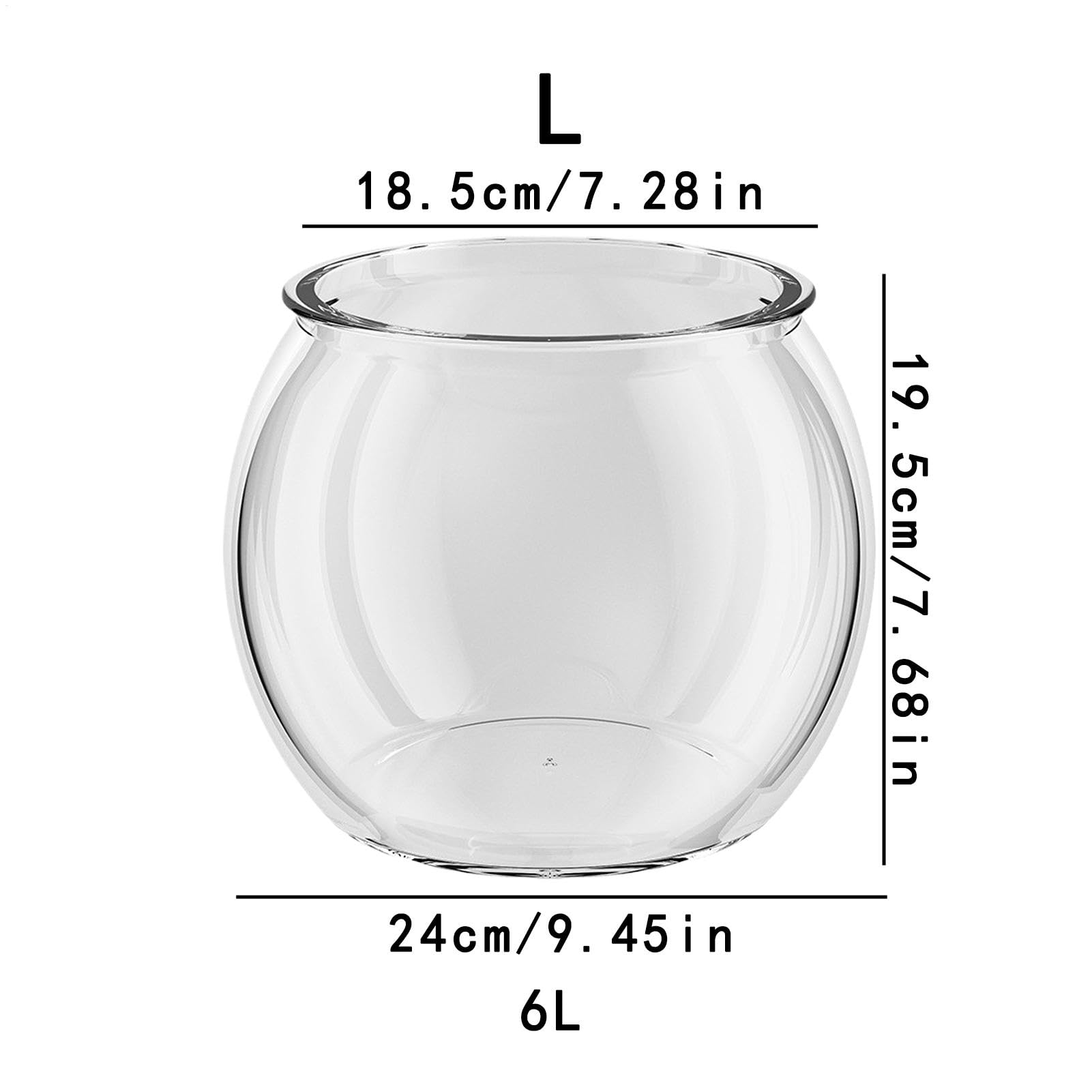 Kleines Aquarium, rundes Aquarium, Beta-Fisch-Aquarien, klar – Fish Compact Fish Aquatic Animal Container für Tisch oder Schreibtisch