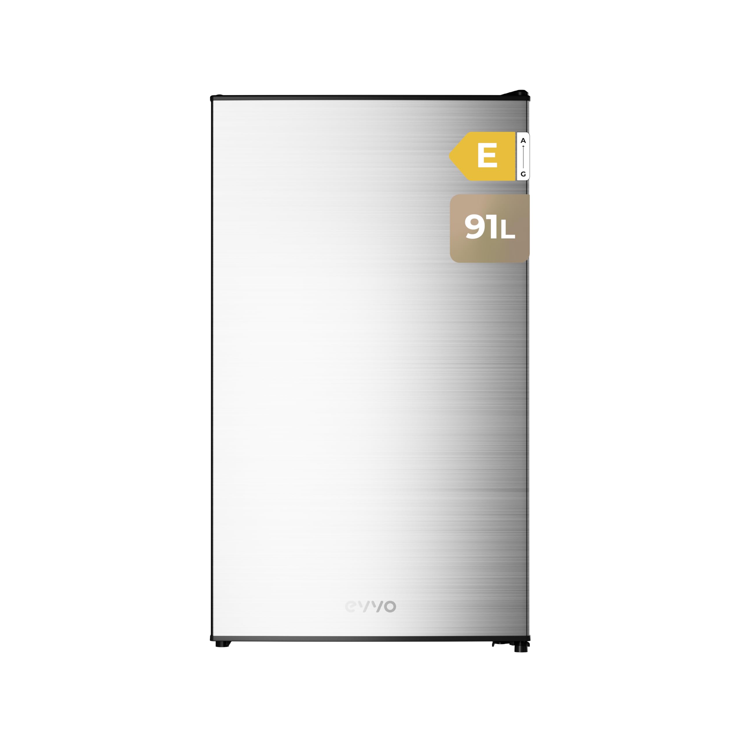 EVVO Mini Fridge F24X, 91 L, Stainless Steel, Low Consumption 85 kWh/year, Freezer Compartment, 41 dB, Compact Mini Fridge for Studios, Offices and Modern Kitchens — view 8