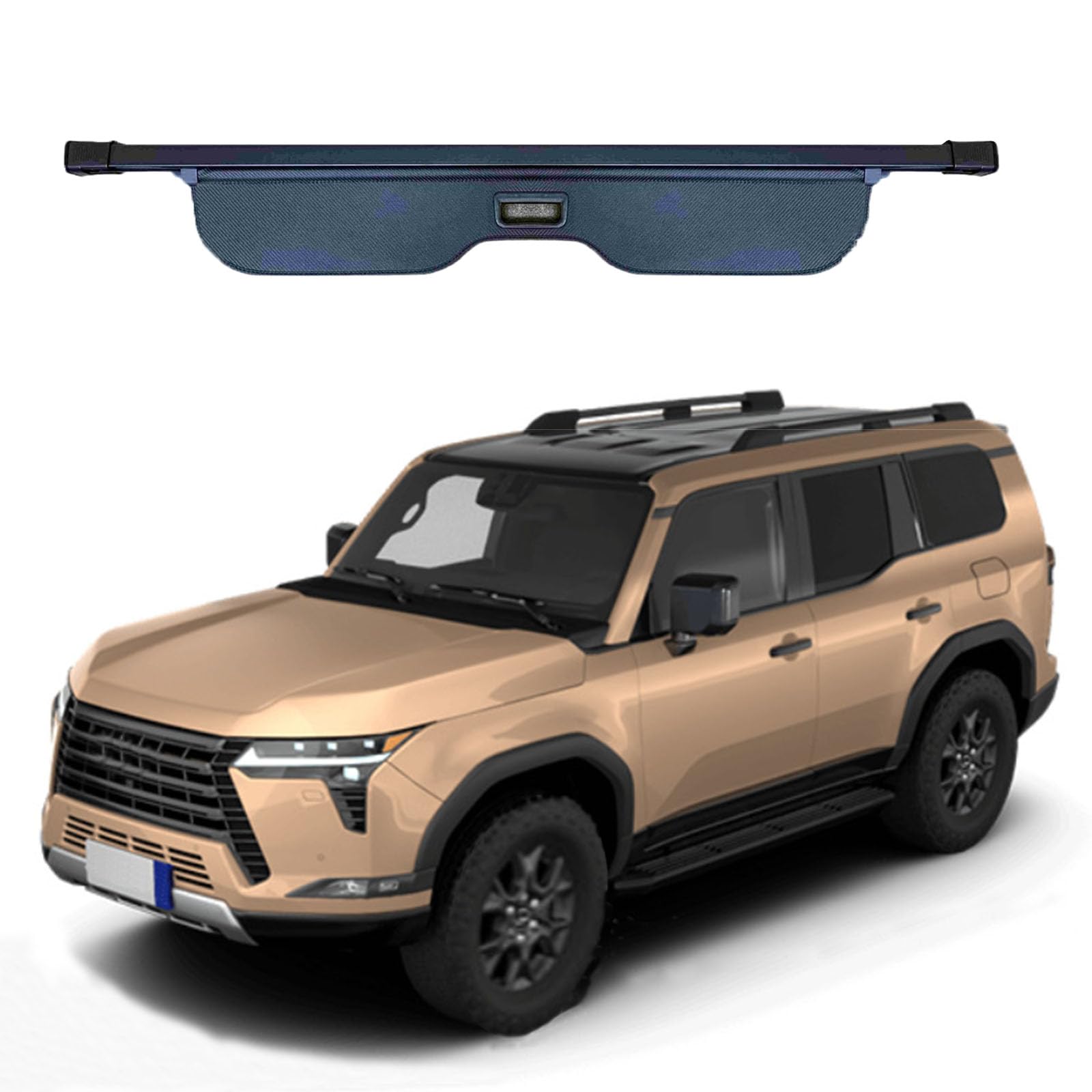 SXLGDW Car Retractable Rear Trunk Parcel Shelf,Compatible with Lexus GX550H Single 2024-2025,Car parts