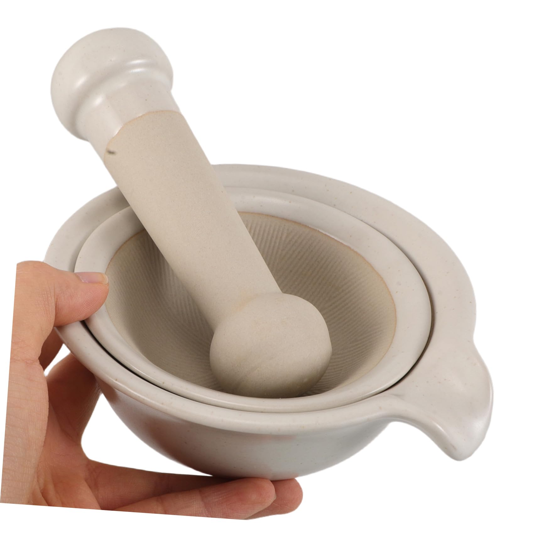 Food Grinder Set Japanischer Stil Keramik Stampfer Handbetriebene Babynahrungszubereitung Leicht zu Reinigen Für Babynahrung Zubereitung
