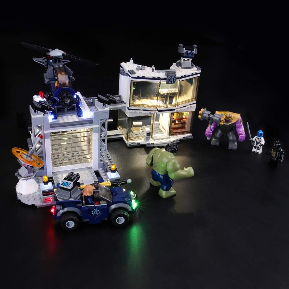 LIGHTAILING Light Set For (Marvel Avengers Compound Battle) Building Blocks Model - Led Light kit Compatible With Lego 76131(NOT Included The Model)