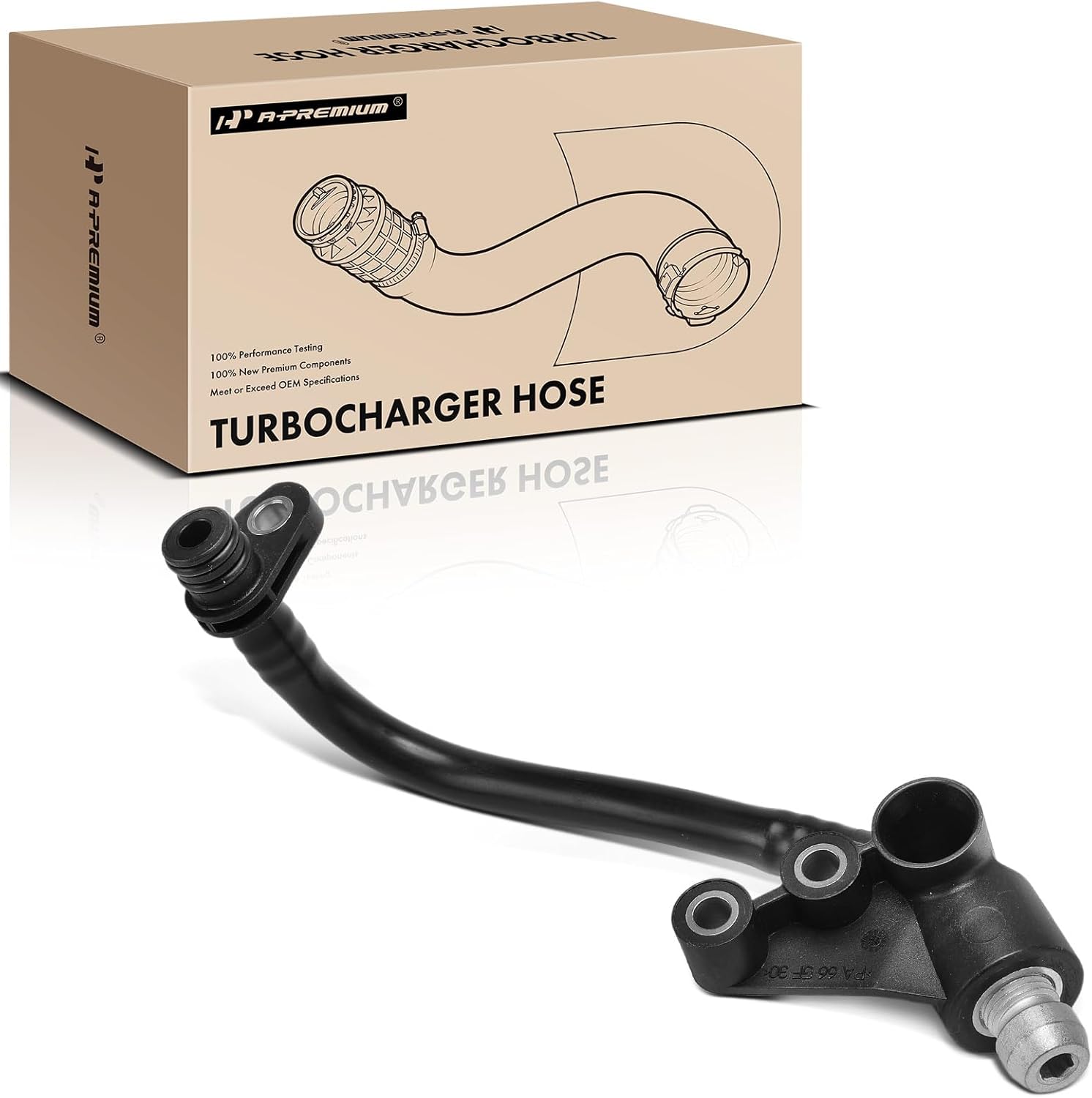 A-Premium Turbocharger Intercooler Hose Compatible with Mercedes-Benz GL450 2013-2014, GL550 2013-2016, GLS550 2017-2019, ML550 2012-2014