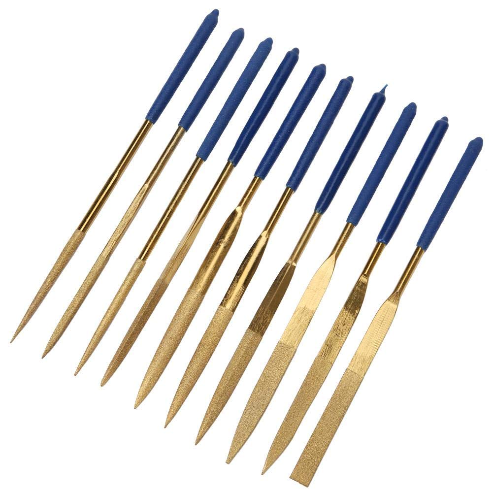 10 Pz 5x180mm Set Di Lime Ad Ago Diamantate Lime Piatte Strumenti Rivesti In Tanio Artigianato In Ceramica Fai Da Te Raspa Per Legno Ago Per Vetro Metallo - Foto 10