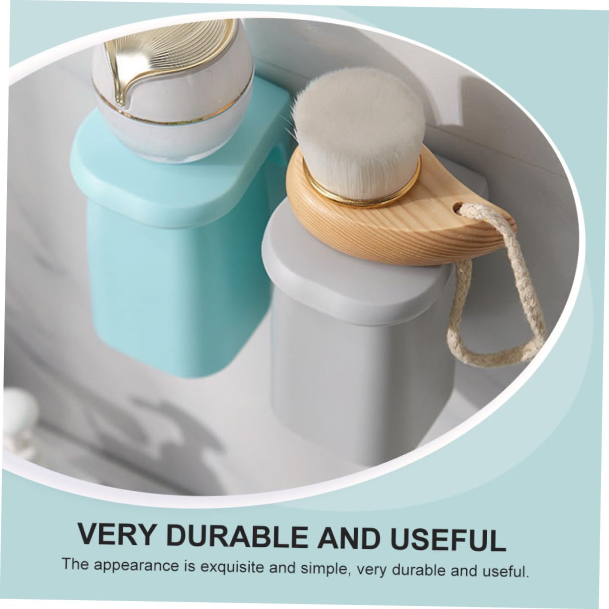 VALICLUD Set da 4 Bicchieri Porta Spazzolino da Denti Magnetici in Pp per Bagno, Montaggio a Parete senza Fori, Design Semplice ed Ecologico per Uso in Bagno o Toilette