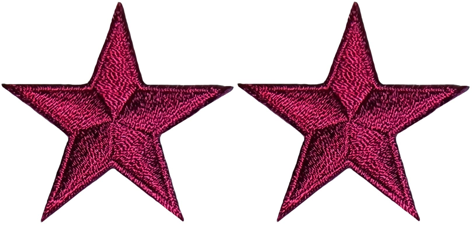 2pc/Mini Light BLUE Star Applique Set, Star Patch, 1\" Inch Small Stars