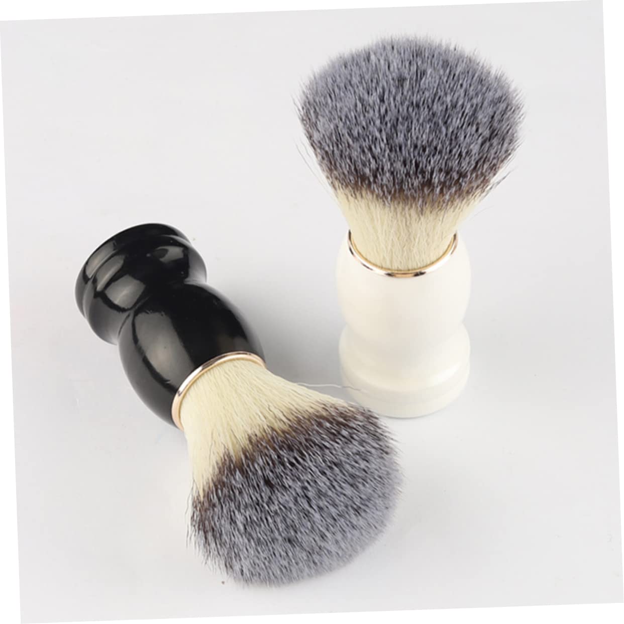 Beatifufu 2Pcs Barber Shaving Brushes Manual Shaving Brushes for Beard Grooming for Home and Use for Wet Shaving and Traditional Shave Routine
