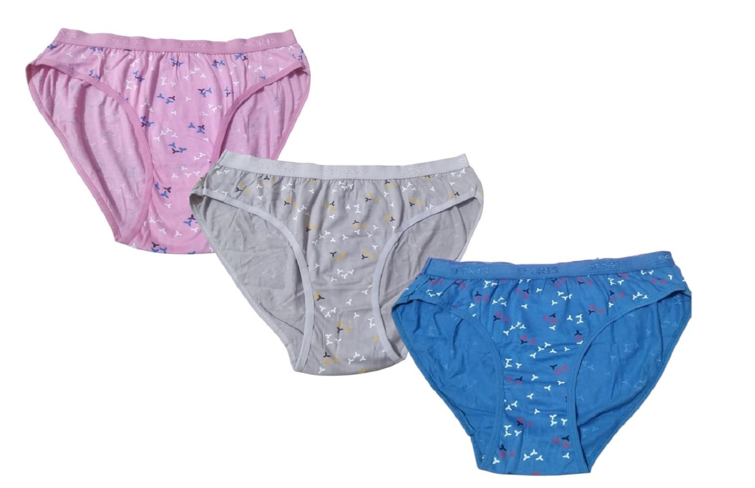 Women's Cotton Bikini Panties, Printed Pattern, Multi-Colour Pack of 3-picture-41