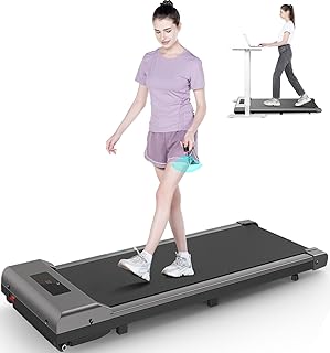 Walking Pad with Incline, 2.5HP Under Desk Treadmills for Home, Portable Motorized Electric Walking Machine with LED Display & Remote, Adjustable Speed, No Assembly