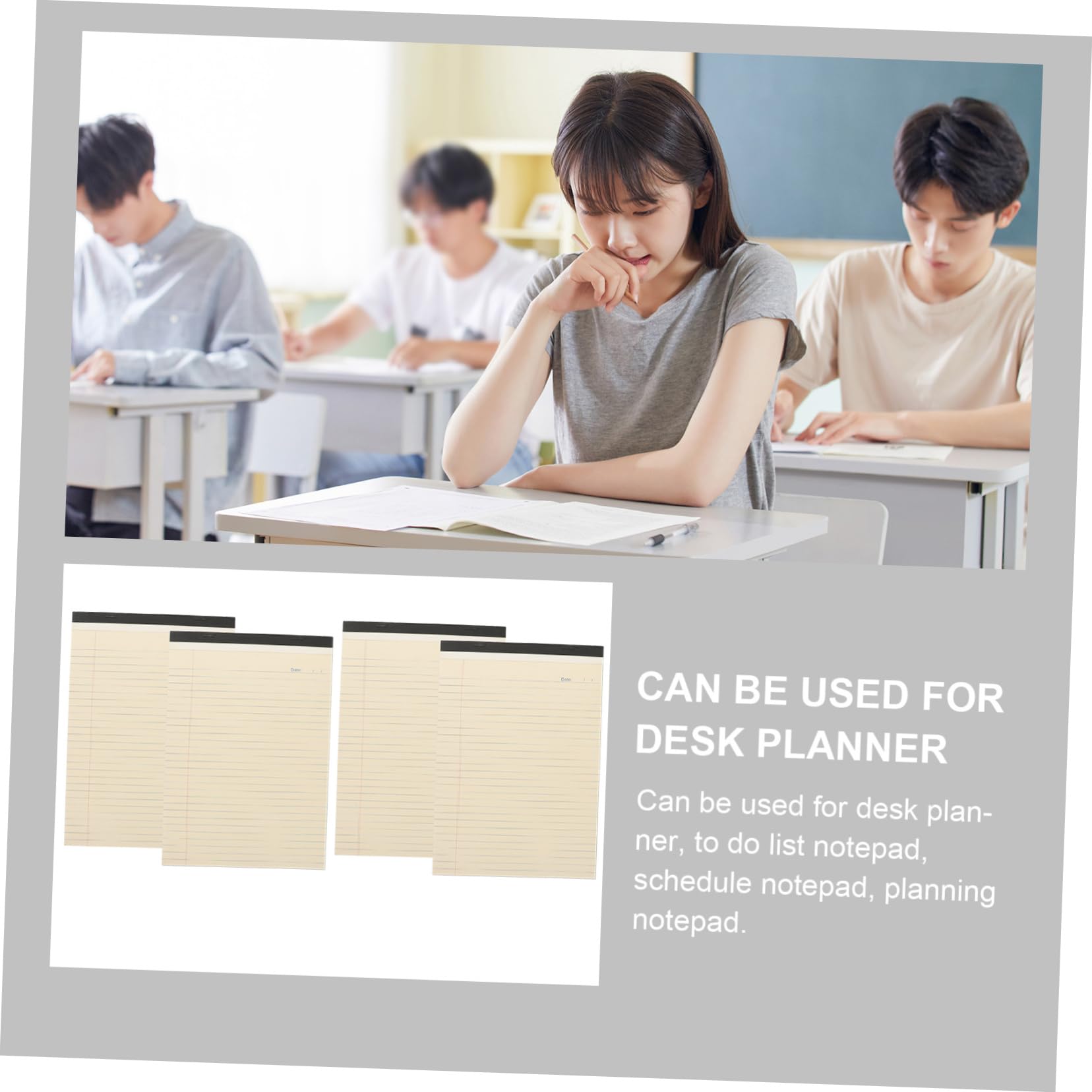 SHINEOFI 4piezas Cuadernos Rasgables Mano Blocs de Notas Bolsillo para Oficina Material de Oficina Cuaderno Escolar Lista de Tareas para Planificación Horaria