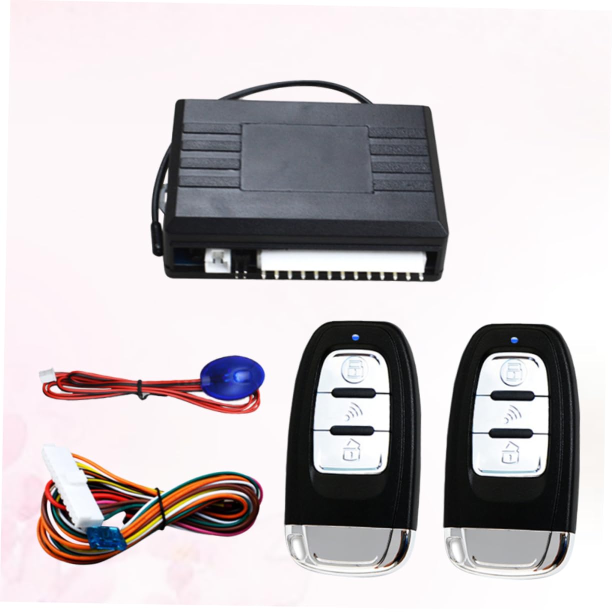 PartyKindom Kit De Cierre Centralizado para Puertas De Coche con Sistema De Entrada Sin Llave Luz Direccional y Botón De Apertura del Maletero para Uso Diario