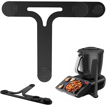 Sliding Board for Thermomix TM7 - Non-Slip Base with Teflon Gliders and Cutouts Includes Spatula Holder for Protection and Effortless Moving on All Surfaces