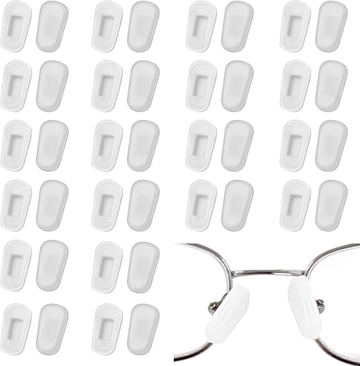 20 Pairs Eyeglass Nose Pads Covers, SlipOn Glasses Nose Pad