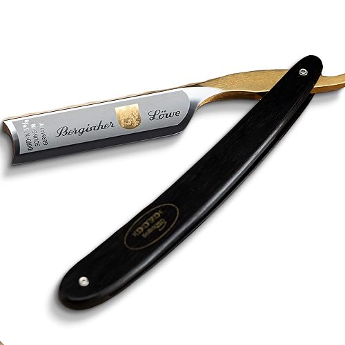 DOVO Carbon Ebony Shave Ready Maquinilla de afeitar recta de acero sueco