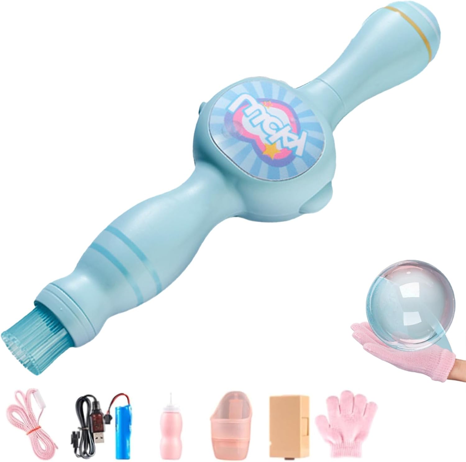 Colorful Smoke Bubble Machine, with Elastic Smoke Effect for Party Elastic Fog Bubble Machines (Mix, 2 Pcs)
