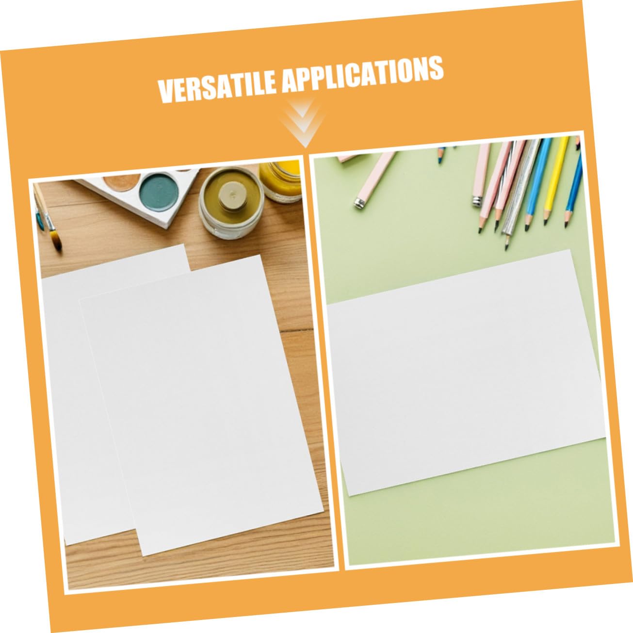 Hohopeti 100pezzi Carta per Acquerelli Blocco per Disegnare e Dipingere Carta Artistica per Ragazzo Ragazza Piccoli Adatta per Lavori Artigianali e Progetti Creativi
