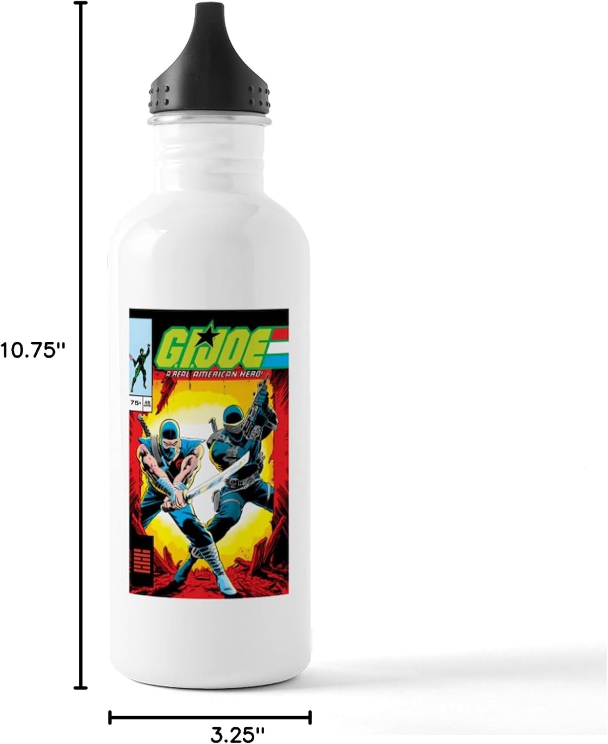 CafePress G.I. Joe Who's O 1.0L (34 oz) Stainless Steel Water Bottle
