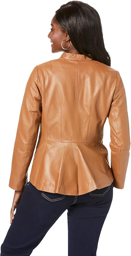 peplum leather jacket plus size