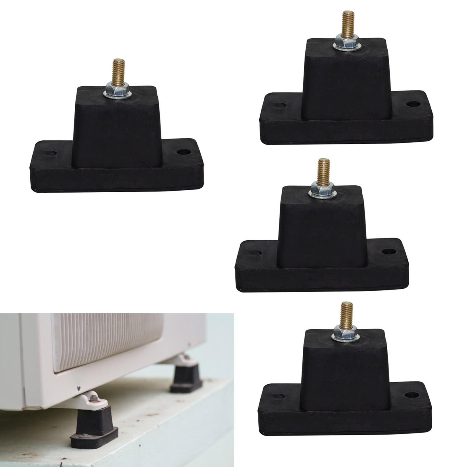 Coussin d'isolation de vibrations pour supports de condensateur Matériaux résistants pour une utilisation prolongée