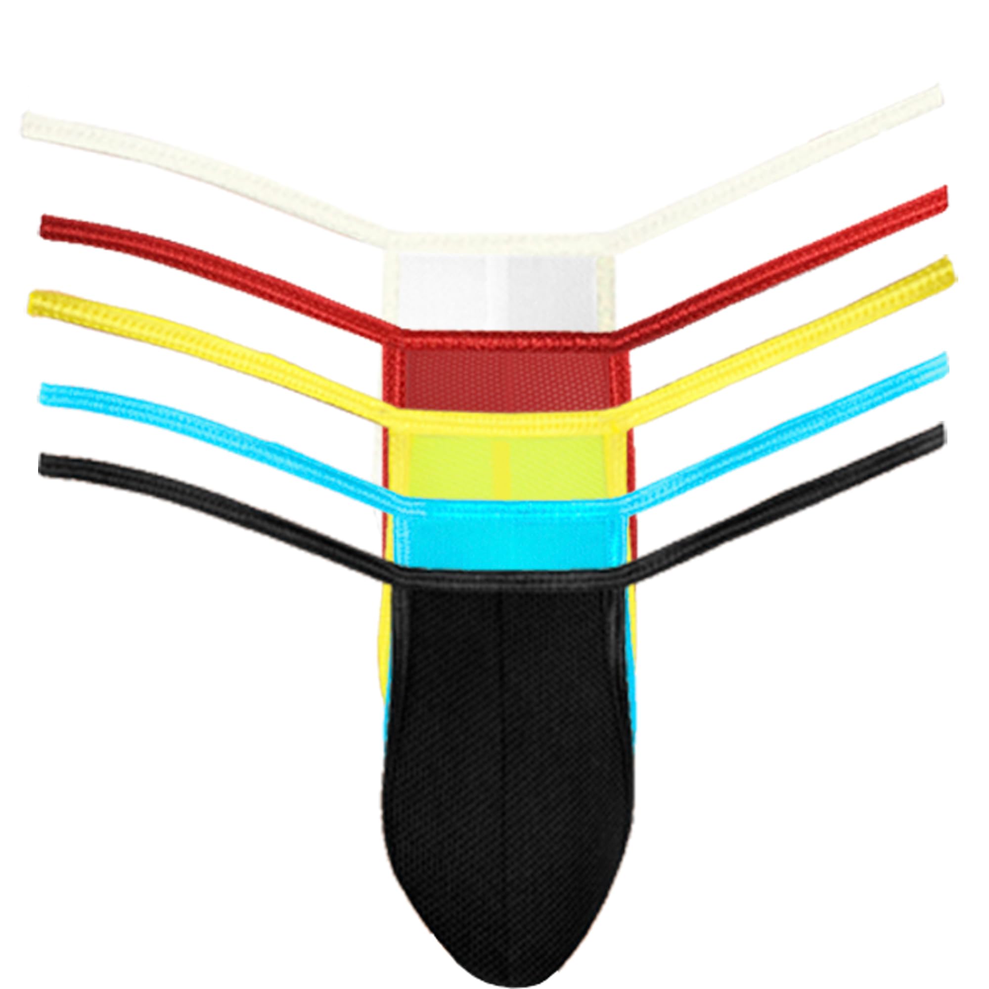 KOSIWEGOCotton Mens Thongs Underwear Black and White